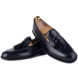Elegant Men's Black Leather Shoes