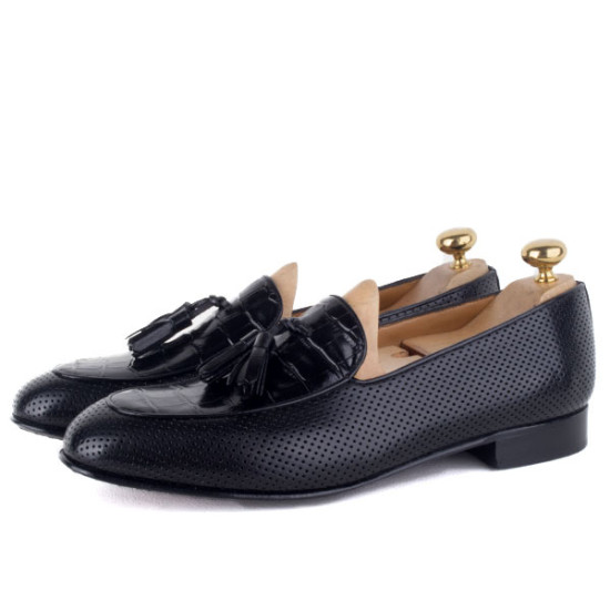 Elegant Men's Black Leather Shoes