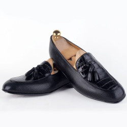 Elegant Men's Black Leather Shoes