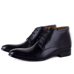 Elegant Men's Black Leather Shoes