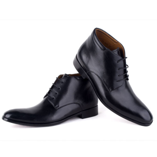Elegant Men's Black Leather Shoes