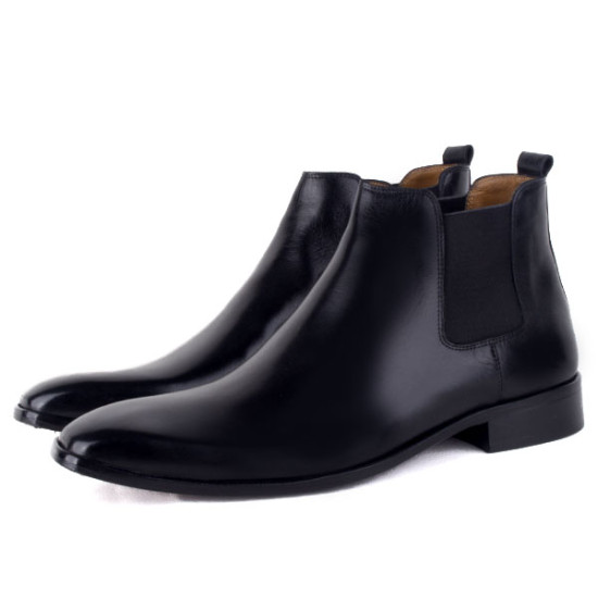 Elegant Men's Black Leather Shoes