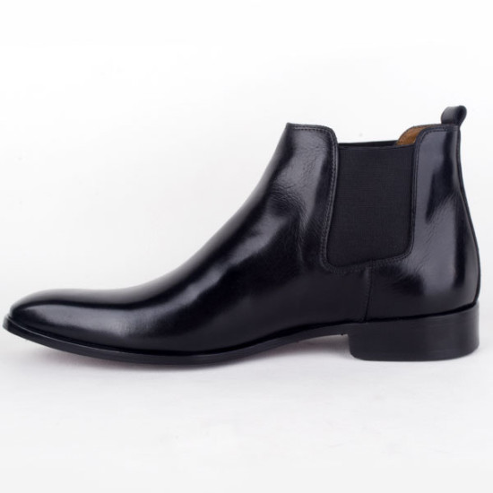 Elegant Men's Black Leather Shoes