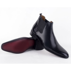 Elegant Men's Black Leather Shoes