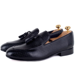 Elegant Men's Black Leather Shoes