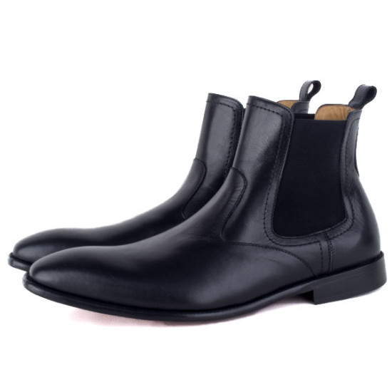 Elegant Men's Black Leather Shoes
